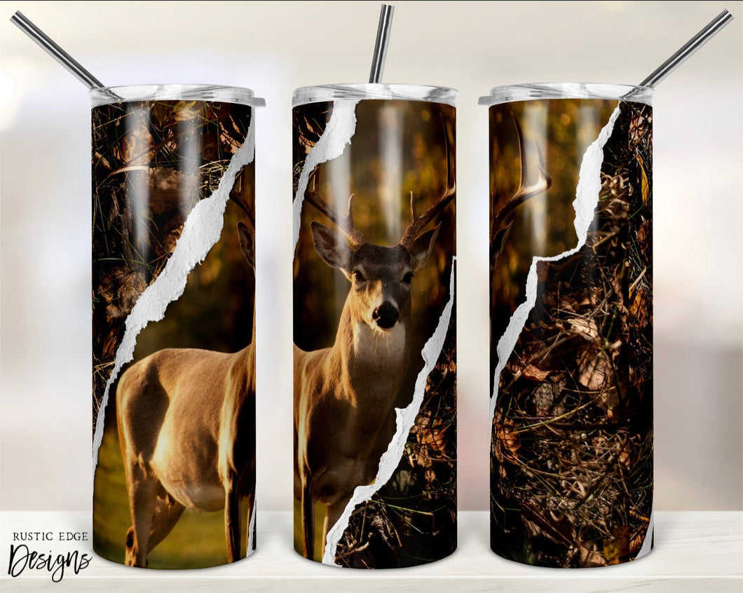 Camouflage & Deer Sublimation Tumbler