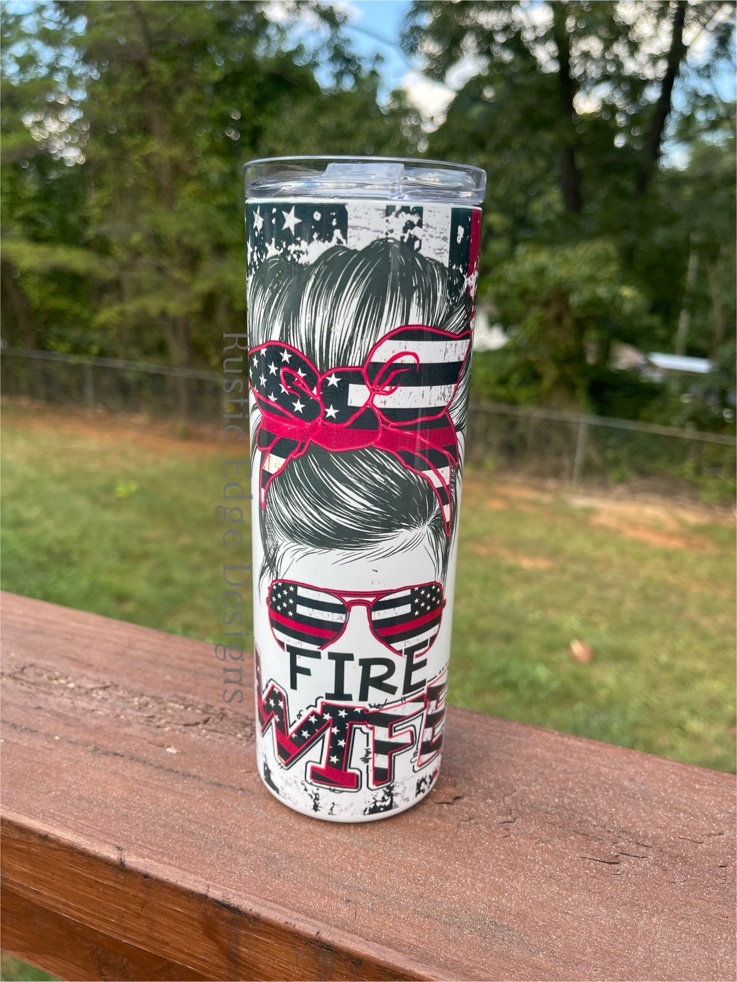 Firefighter Wife Sublimation Tumbler