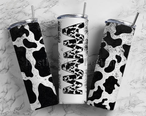 Cow Print Mama Sublimation Tumbler